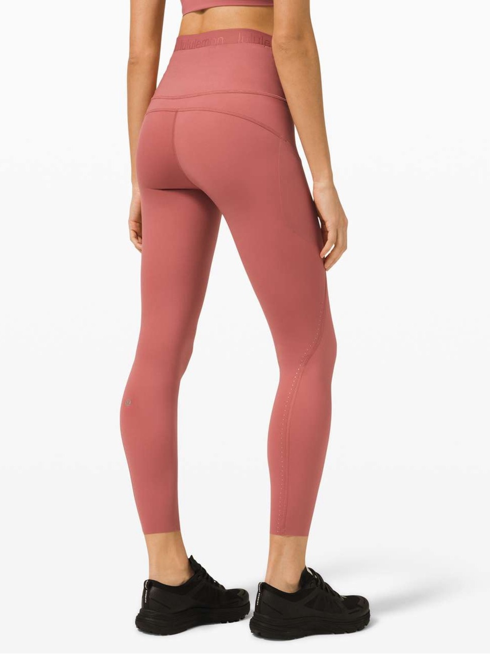Lululemon Fast and Free Super High Rise Tight 25" Elite size 6 cherry tint